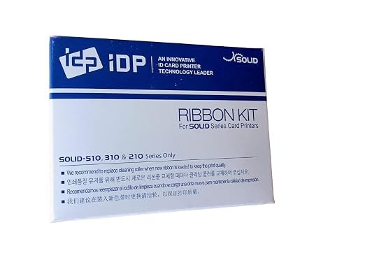 BLACK - MEEZ INDIA IDP SOLID 510D/310D/210 SERIES FULL PANEL RIBBON YMCKO