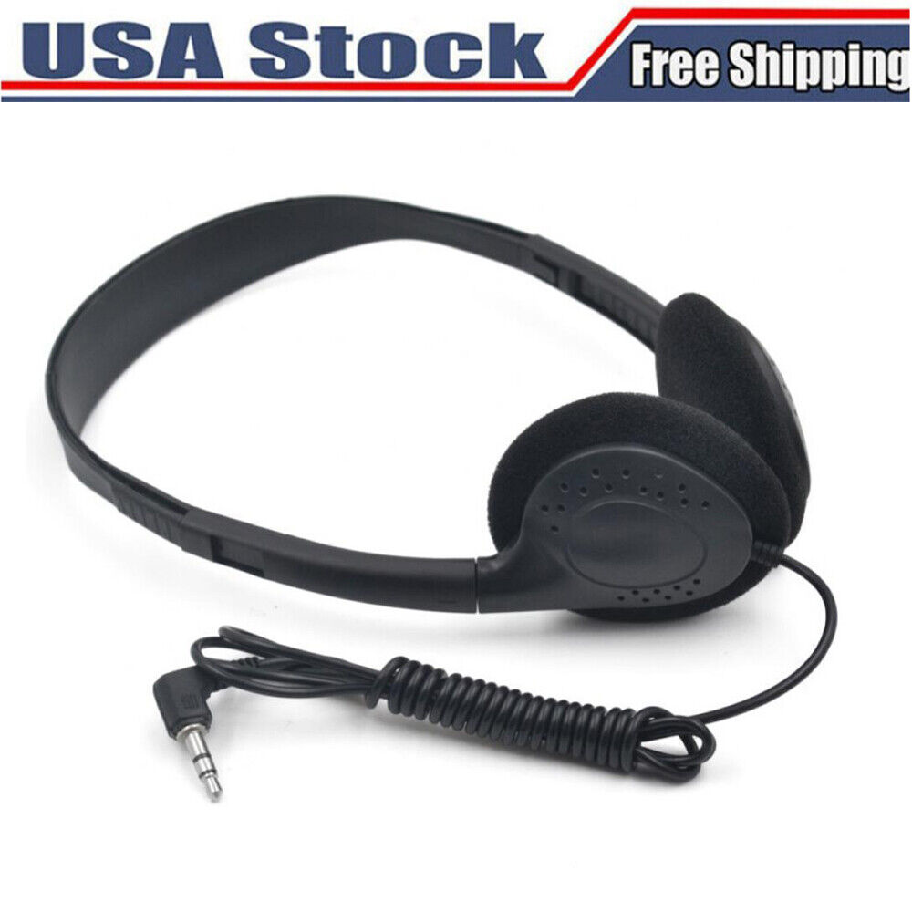 3.5mm Wired Headphones Adjustable Over Ear Headsets Bass Stereo Game Earphone US
