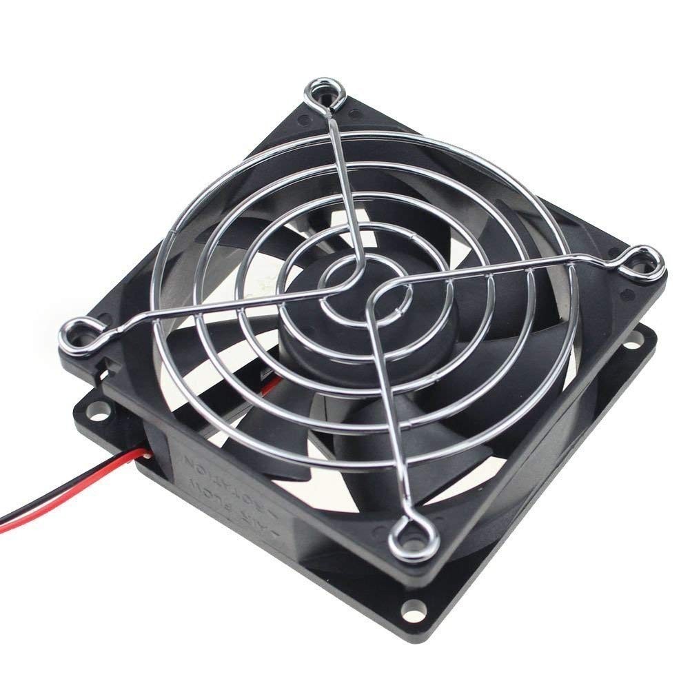Versatile 80x80x25mm 12V DC Fan with Two-Way Installation - Durable & Efficient