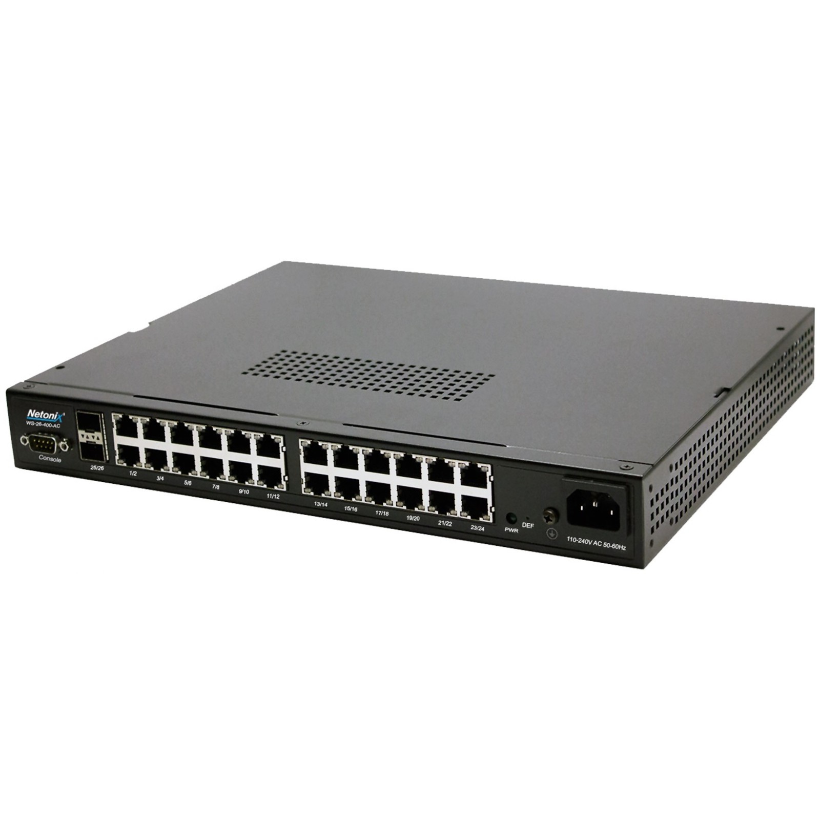 Netonix - WS-26-400-AC - Netonix 24-Port Managed PoE Switch + 2SFP Uplink Port