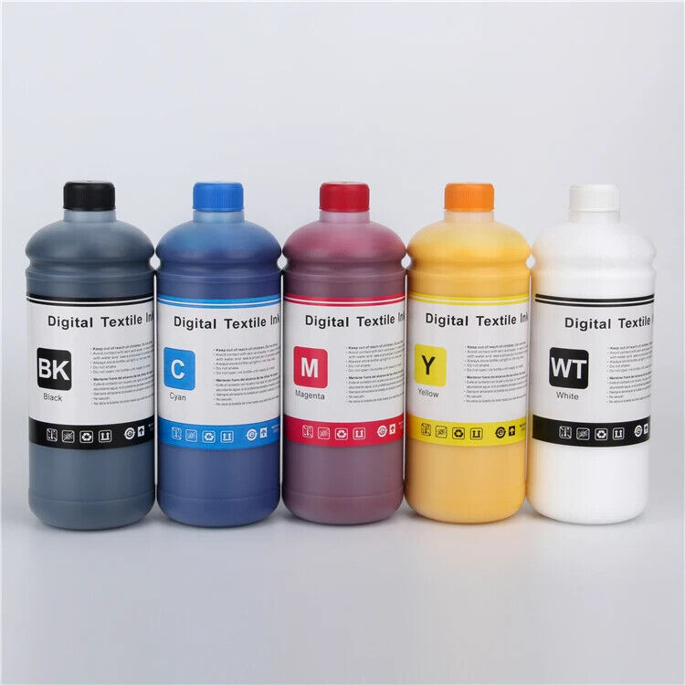 5x1000ml textile pigment dtg ink for direct to garment digital printer DTG M2 M6