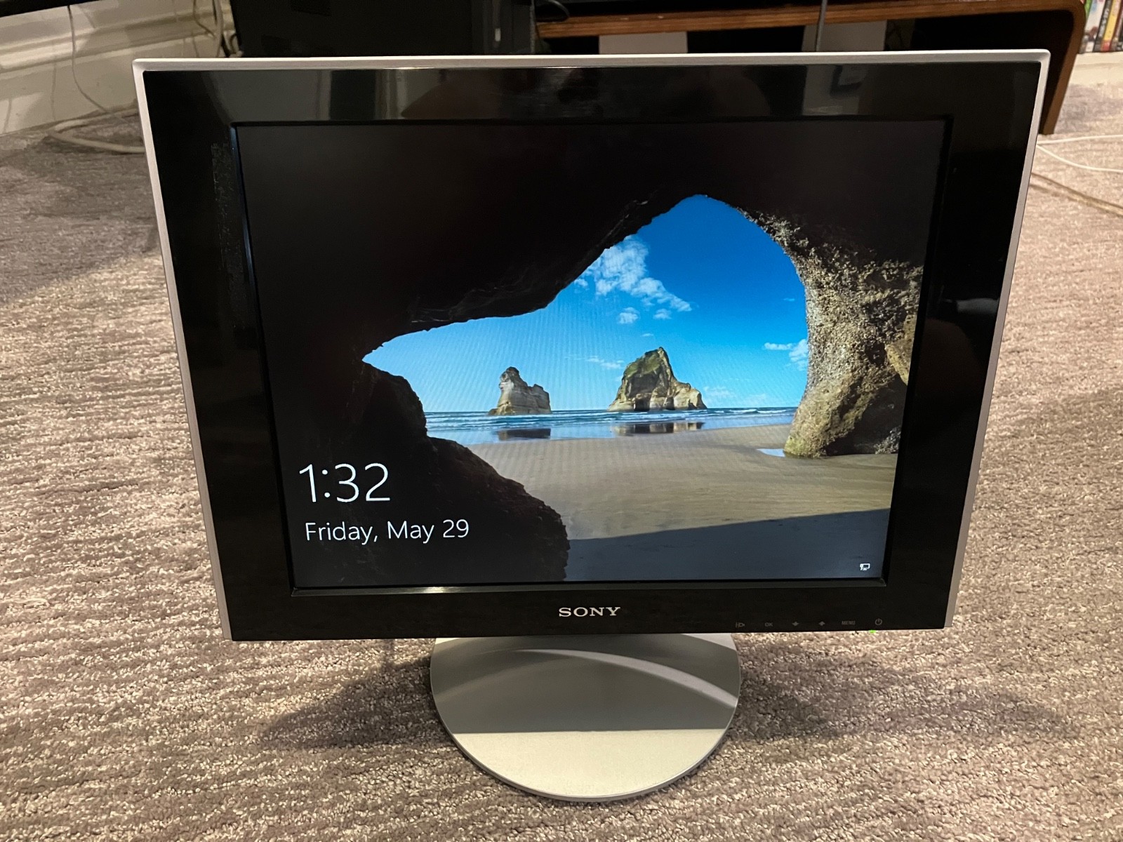 WORKING - Sony SDM-HS53 15” TFT LCD Monitor Tested Vintage Retro Pc Gaming