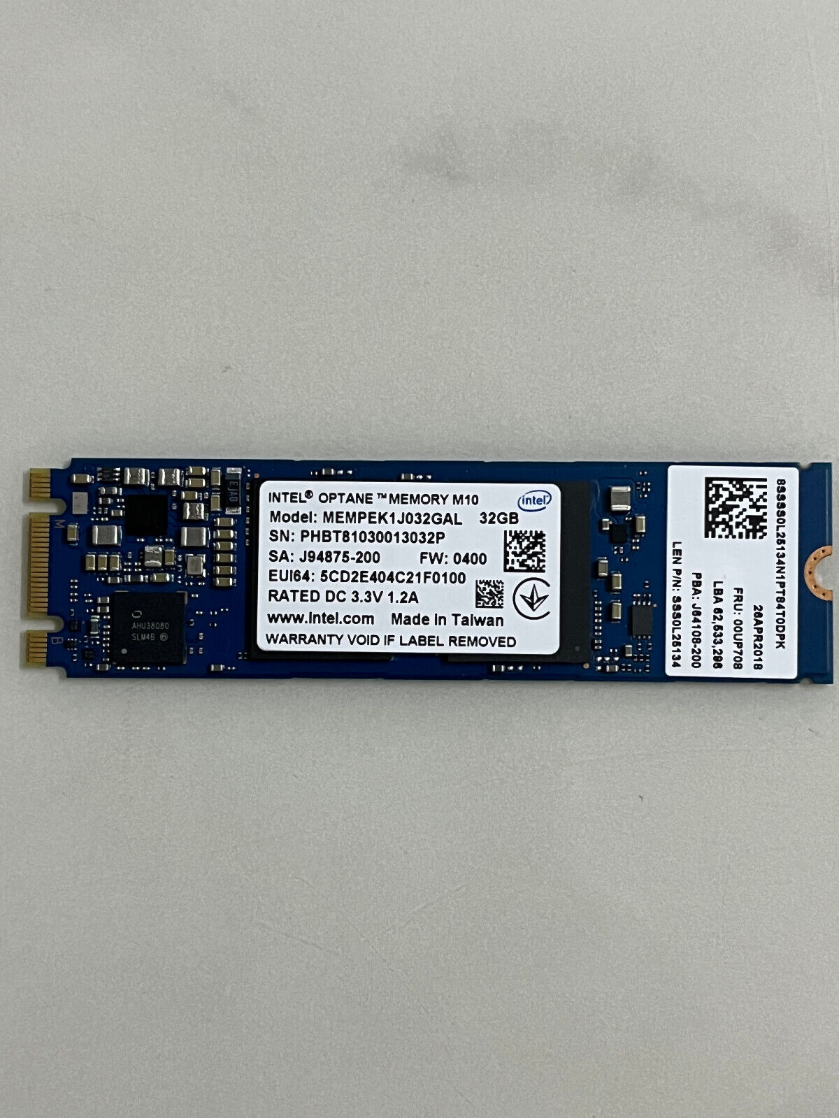 New Intel Optane Memory MEMPEK1J032GAL PCIe M10 2280 32GB 3.0 3D Xpoint NVMe