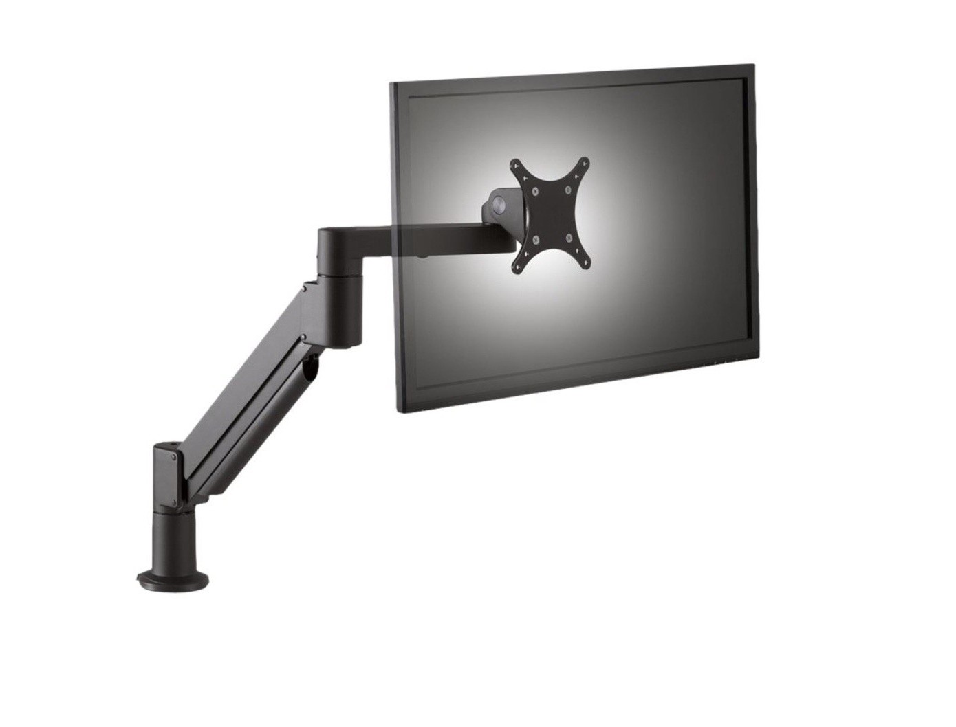 ErgoTech 7FLEX-ETCN-104 7FLEX SINGLE ARTICULATING MONITOR ARM, BLACK, HOLDS 7-
