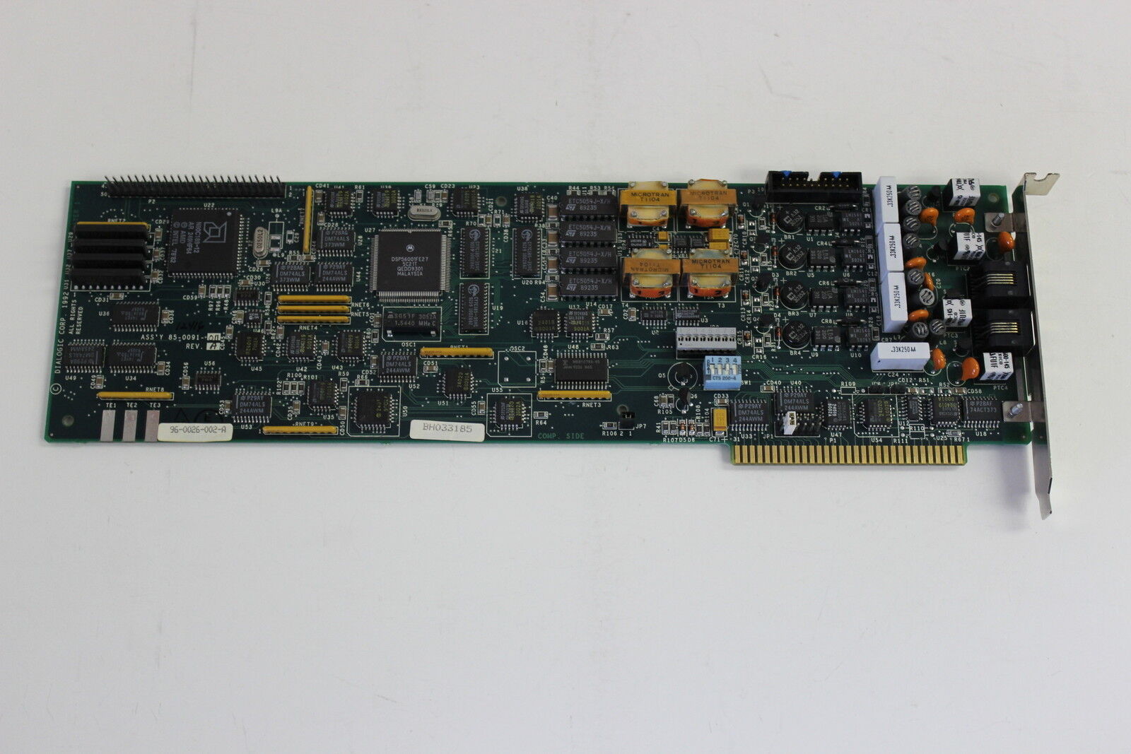 DIALOGIC D/41D ISA 4 PORT VOICE BOARD 85-0091-011 96-0026-002-A  WITH WARRANTY