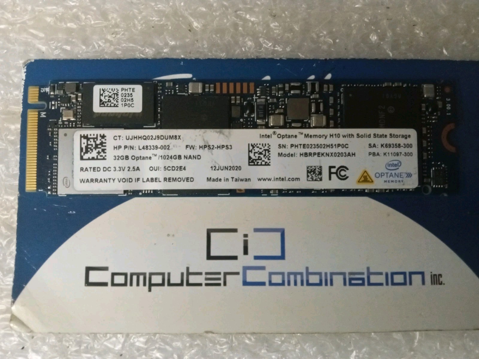 Intel 32GB/1024GB NVMe M.2 SSD Solid State Drive HBRPEKNX0203AH L48339-002