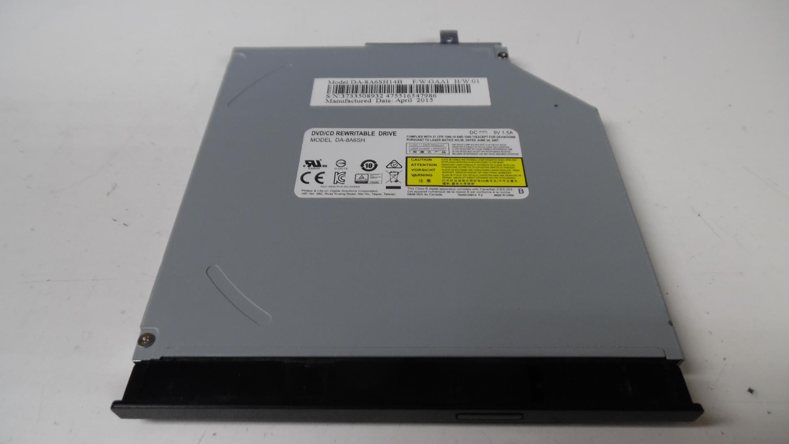 Genuine Asus X533M - DVD/CD-RW Burner Drive - DS-8A6SH - 840689-001