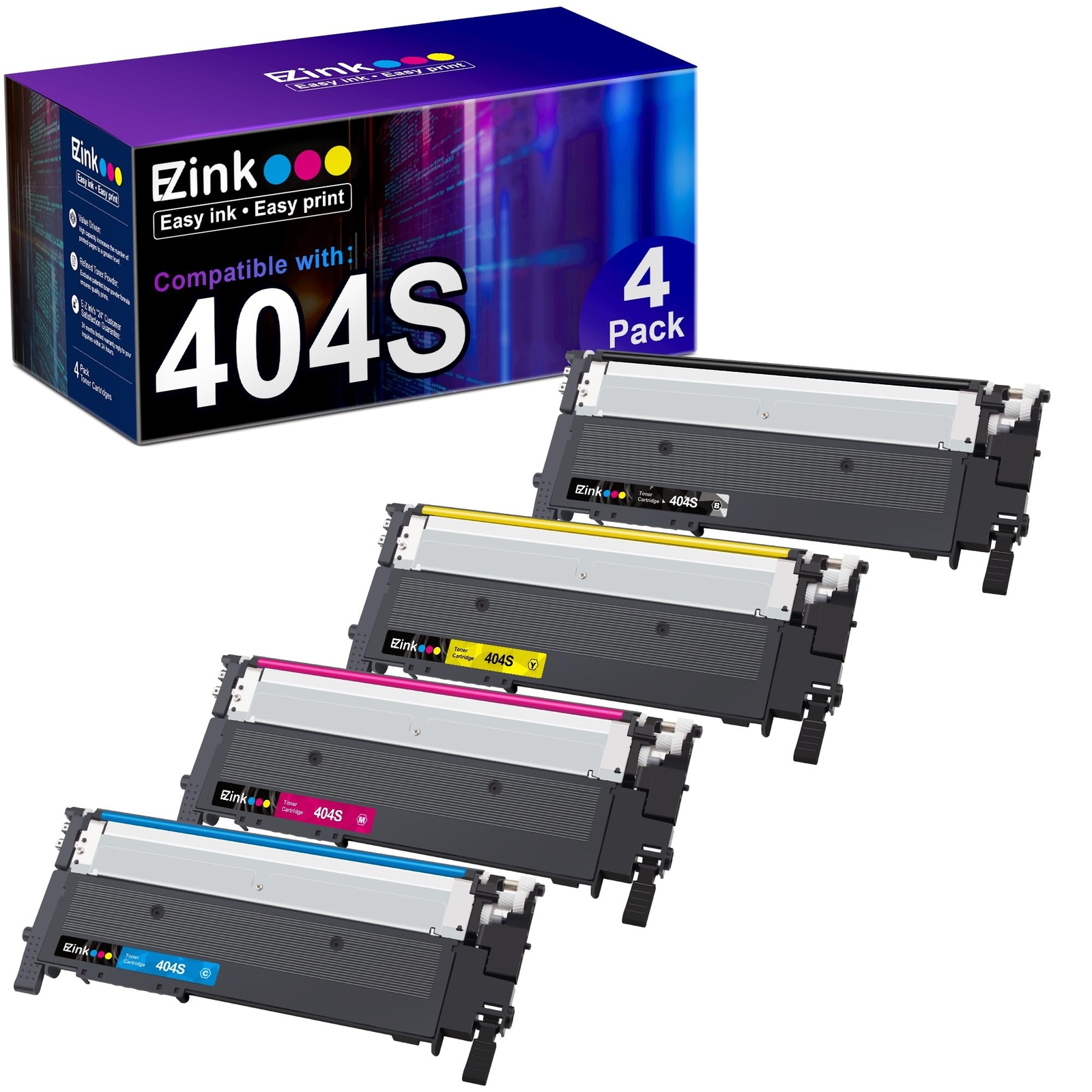 E-Z Ink (TM Compatible Toner Cartridge Replacement for Samsung CLT-K404S CLT-...