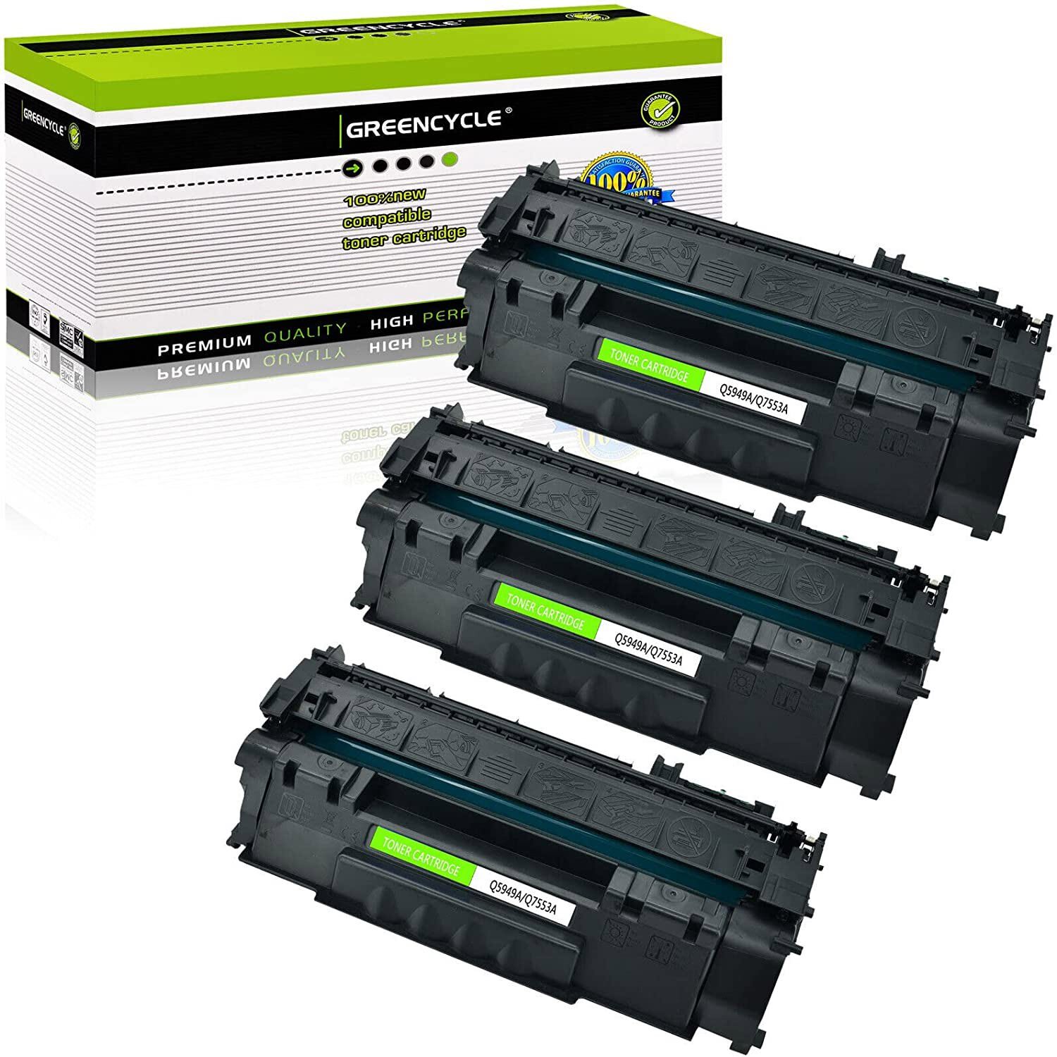 3PK Compatible For HP LaserJet 1160 1320 3390 Q5949A 49A Black Toner Cartridges