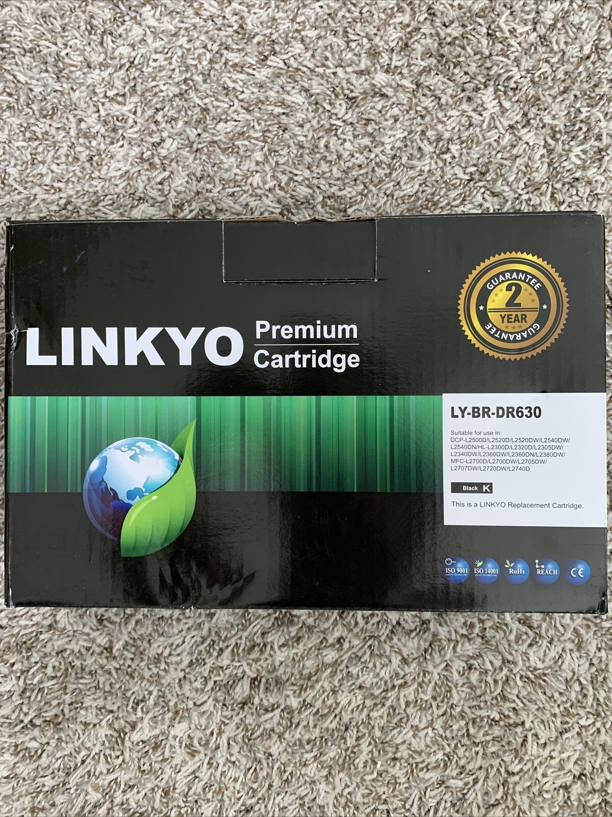 Linkyo Premium Replacement Cartridge LY-BR-DR630 Black NEW 💥Box May Have Damage