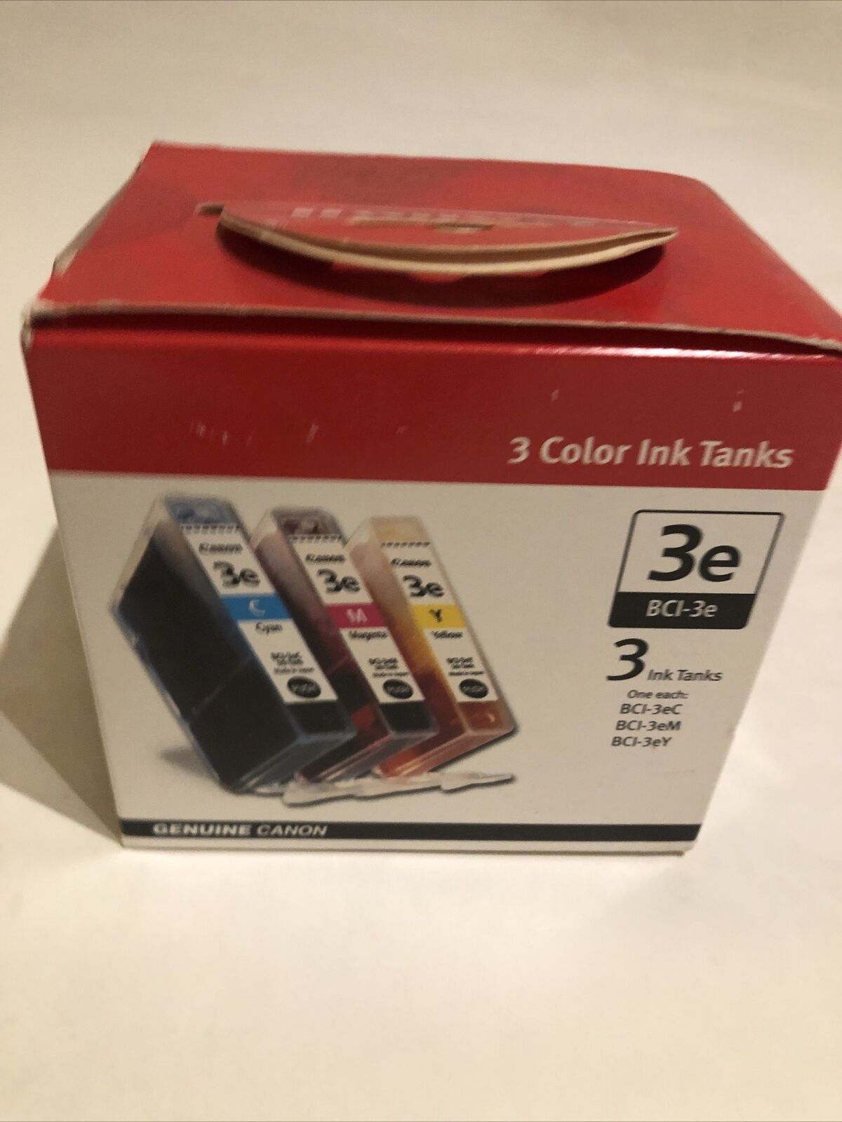 Genuine CANON BCI-3e Color Multi Pack Ink Tank Set Cyan Magenta Yellow 