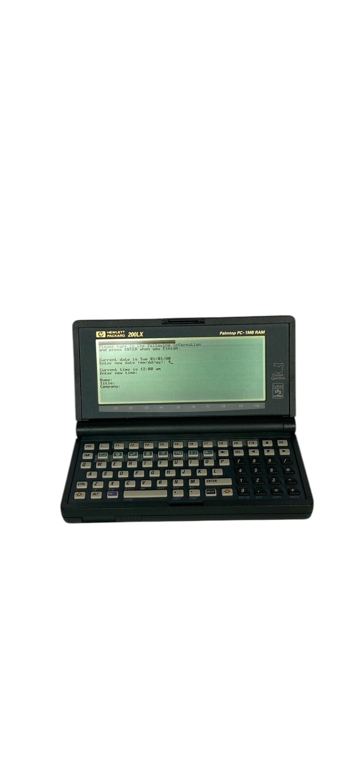 very rare Hewlett-Packard HP 200LX 5 MB RAM vintage palmtop