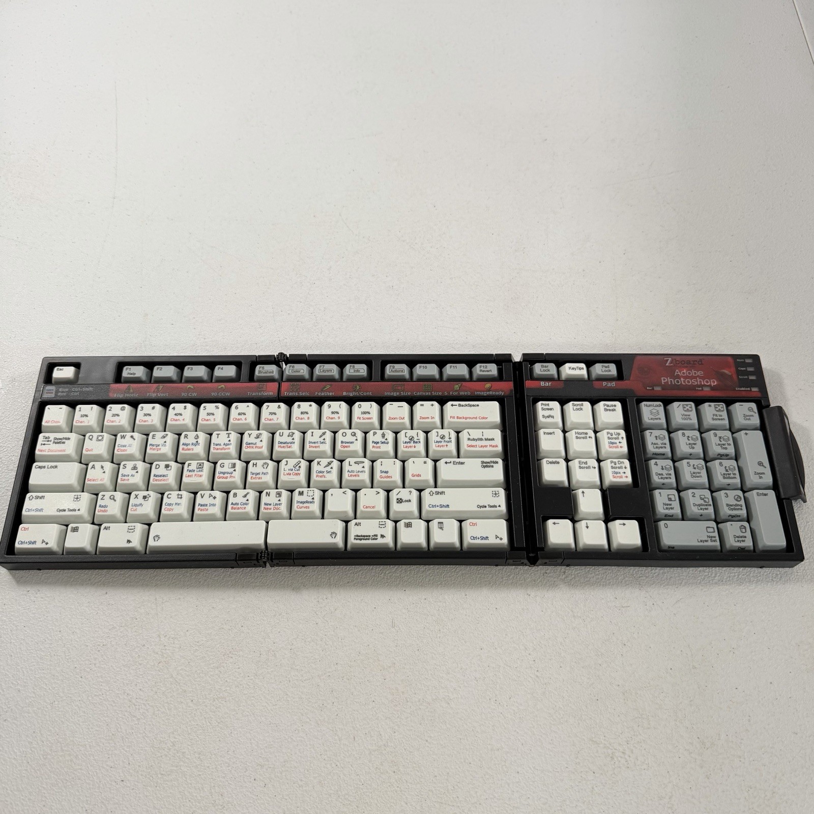 Zboard Keyboard Keyset Overlay Adobe Photoshop Foldable