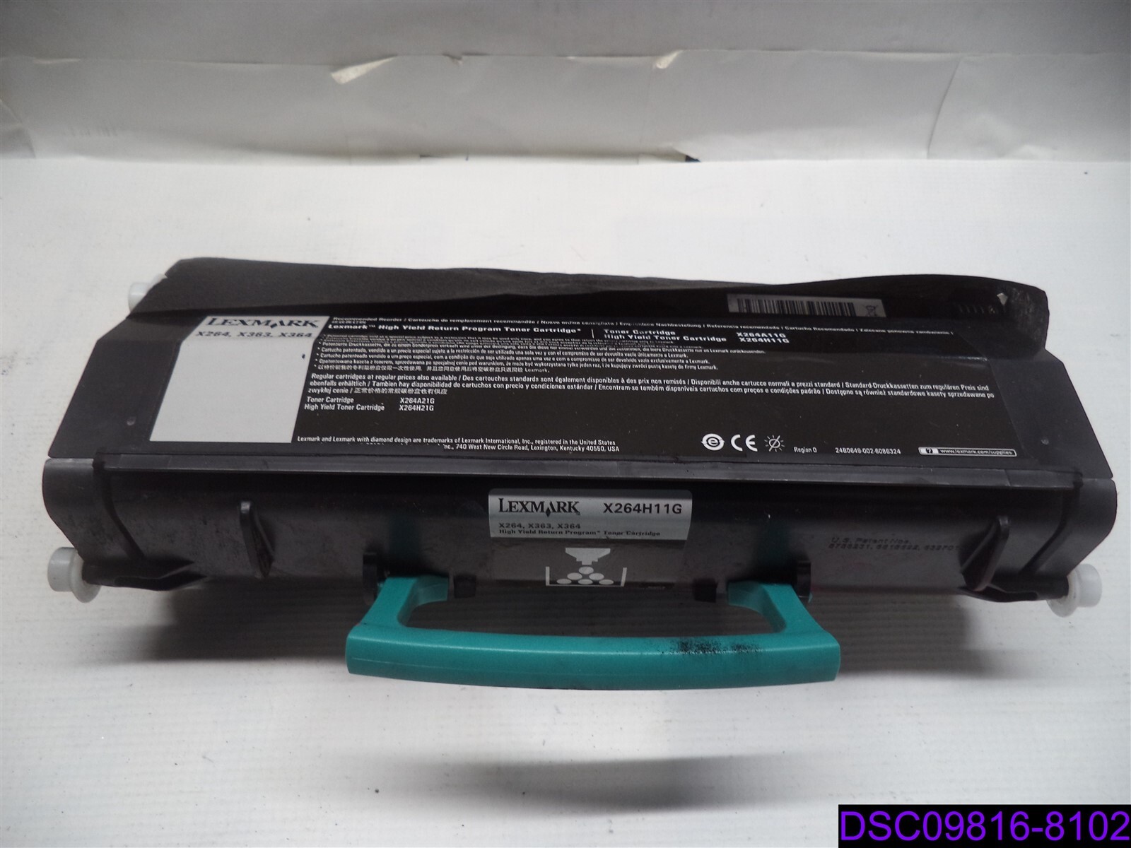 Used Needs Refilled Qty = 2: Genuine OEM Lexmark Black Toner Cartridge X264H11G