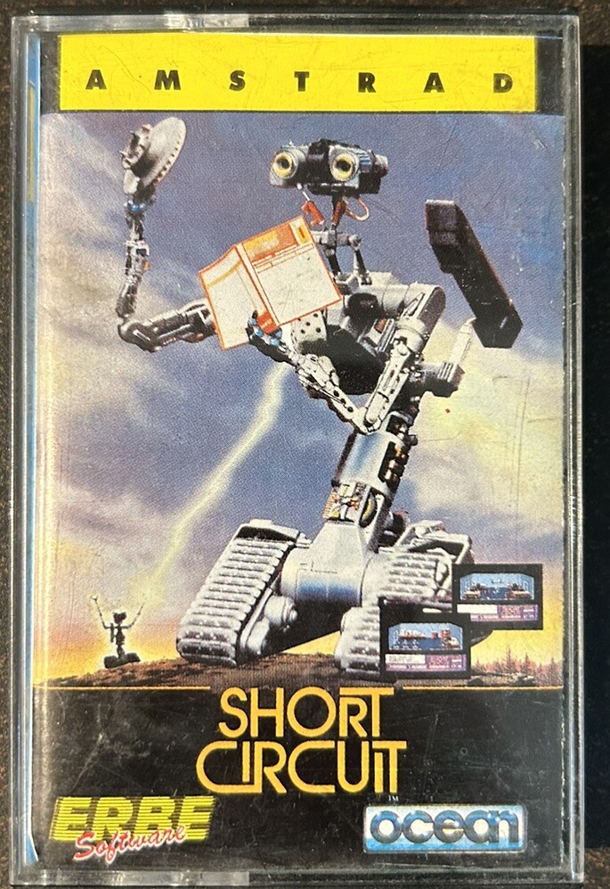 Short Circuit (AMSTRAD CPC) Cassette - Video Game In Spanish - High Grade Cover