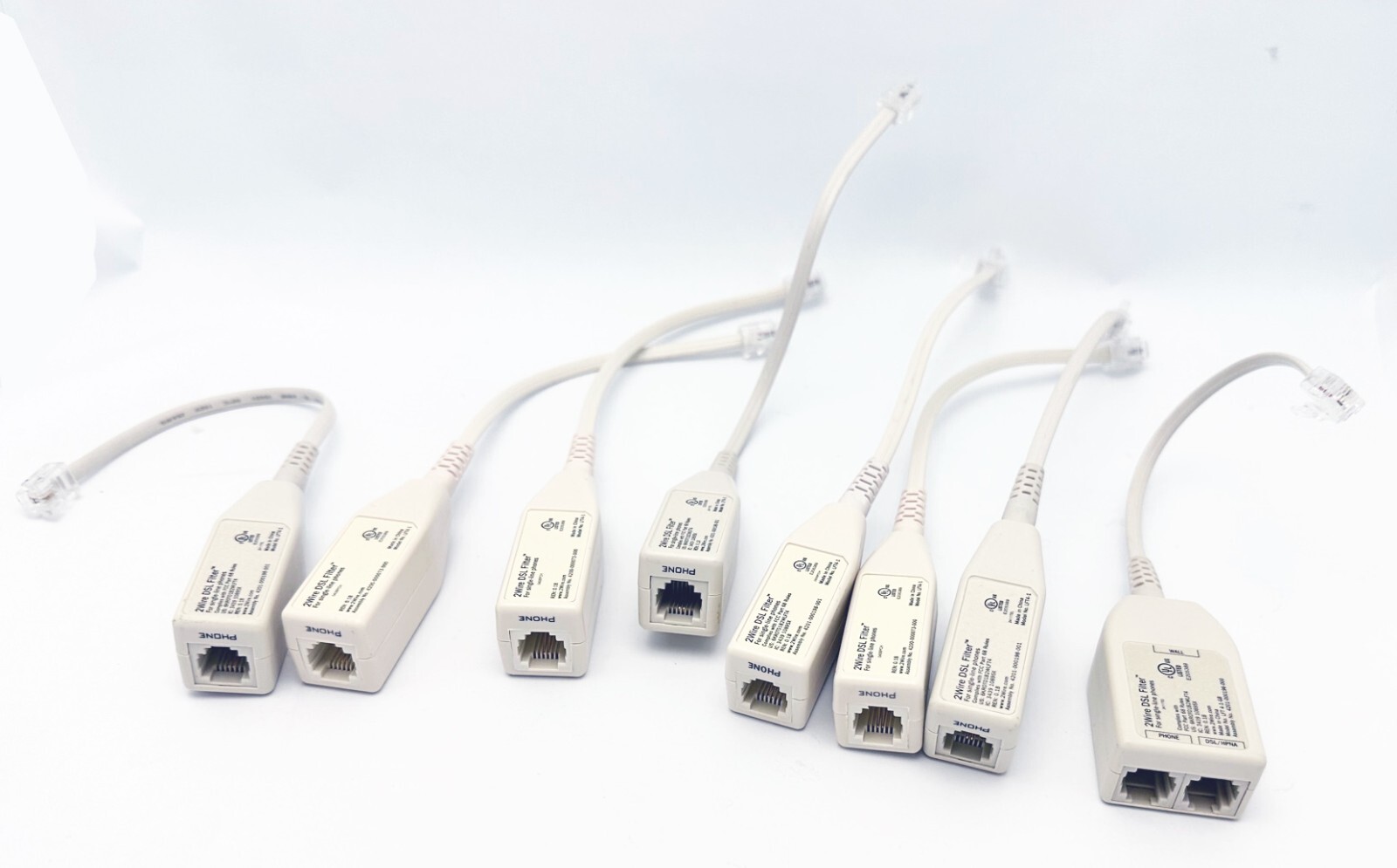 Lot 8: 2WIRE DSL Phone Filter Kit 7x Single LFT4-1 and 1x Dual LFT 4-1-GB