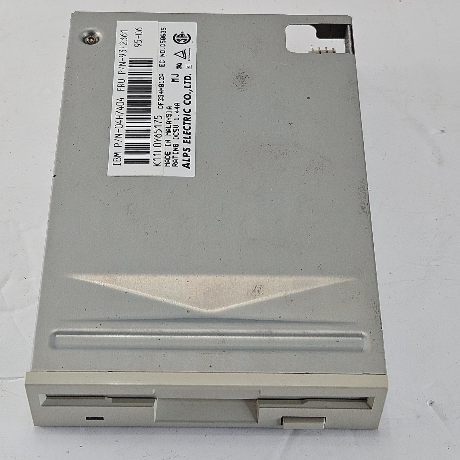ALPS DF334H012A 1.44MB 3.5" Floppy Drive IBM FRU 93F2361 P/N 04H7404