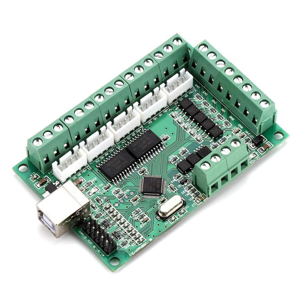 Interface Card Driver Module, 12-24V USB Interface Board CNC Motion Control C...