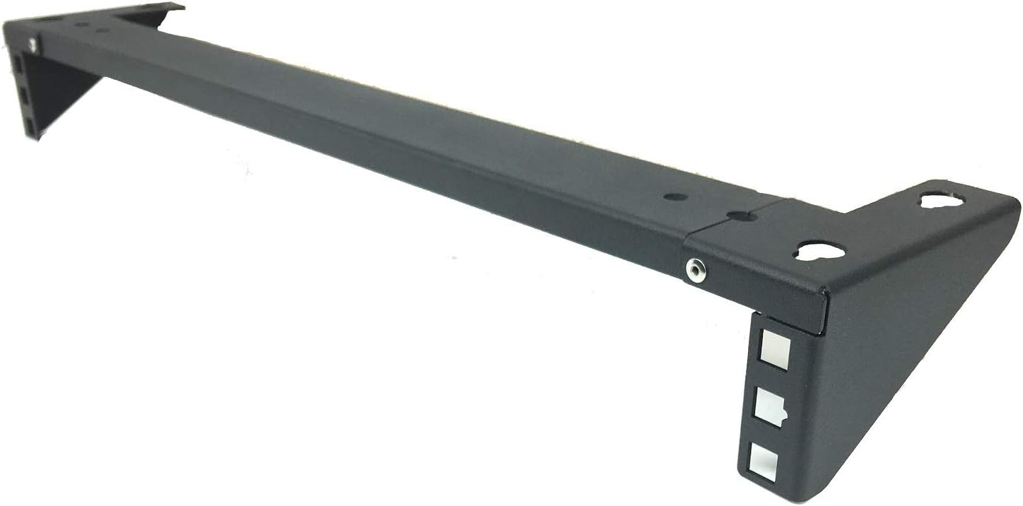 1U Steel Vertical Wall Mount Rack and Horizontal under Desk PC Mount Bracket for