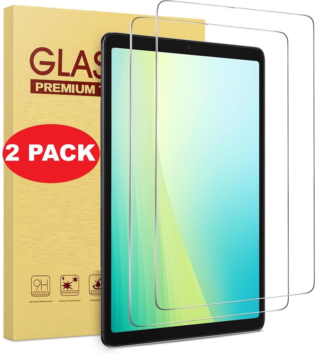 2PCS Glass Screen Protector for Samsung Galaxy Tab A11/A9/A8/A7/S11/S10/S9/S8/S7