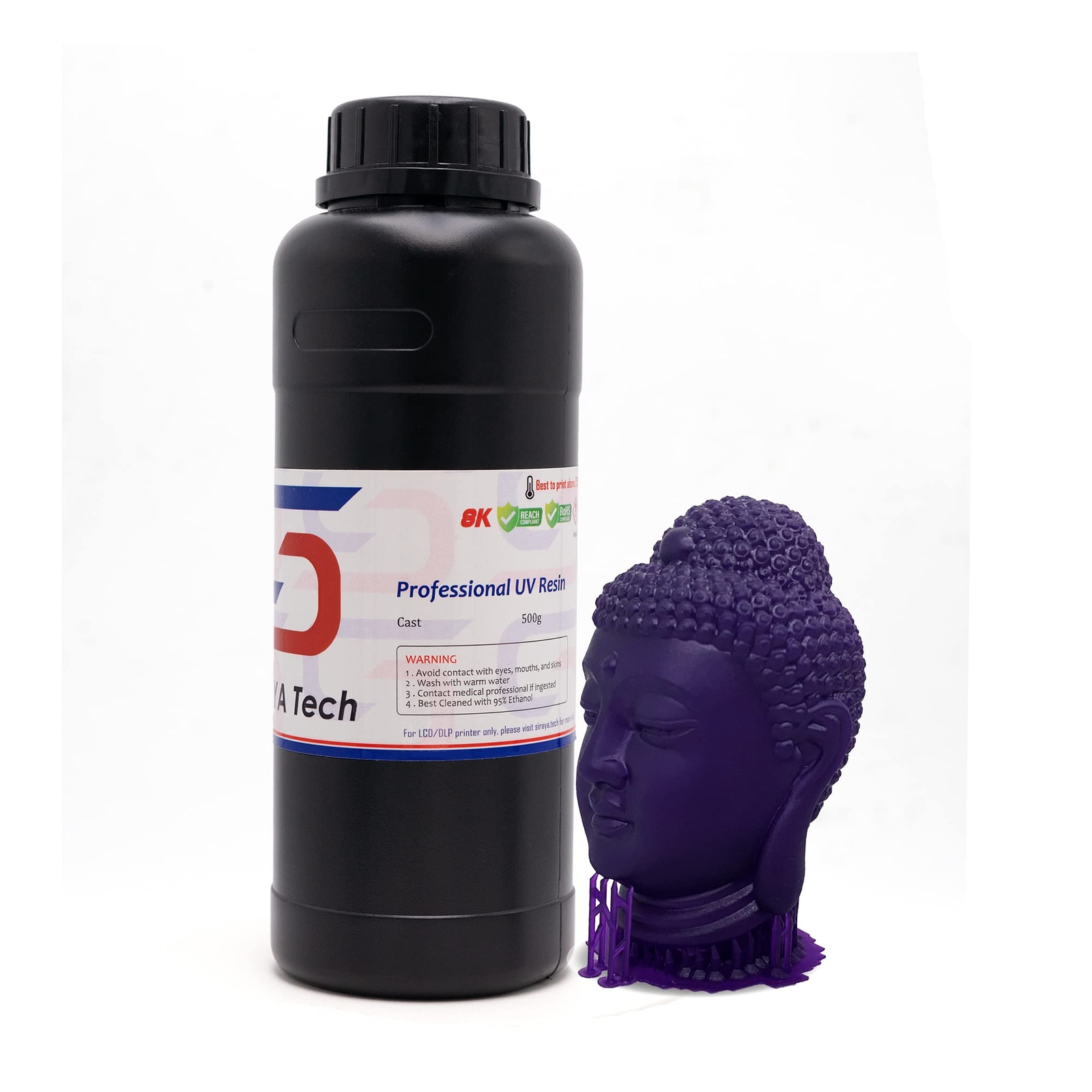 Cast 3D Printer Resin Easy to Print Use and Burn High Resolution Castable 405nm