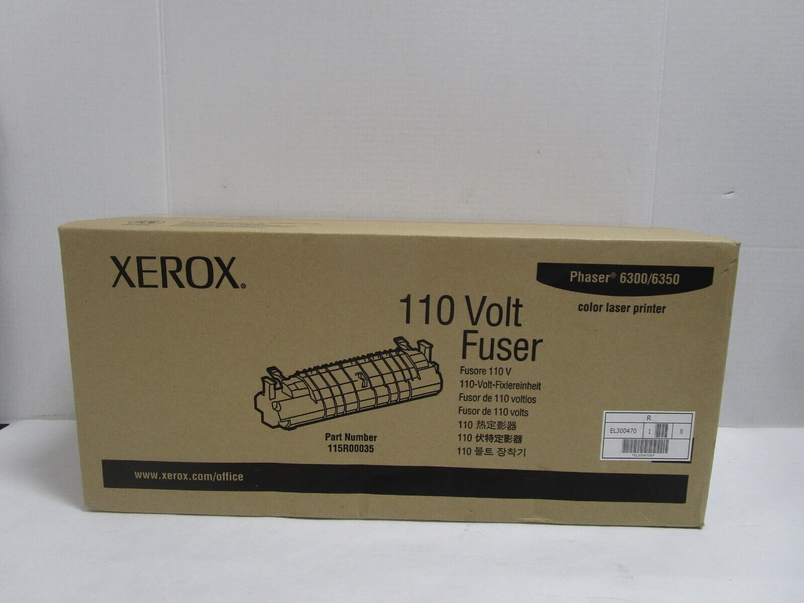 GENUINE XEROX 115R00035 110V Fuser NEW SEALED SEE PHOTOS SHIPS FREE