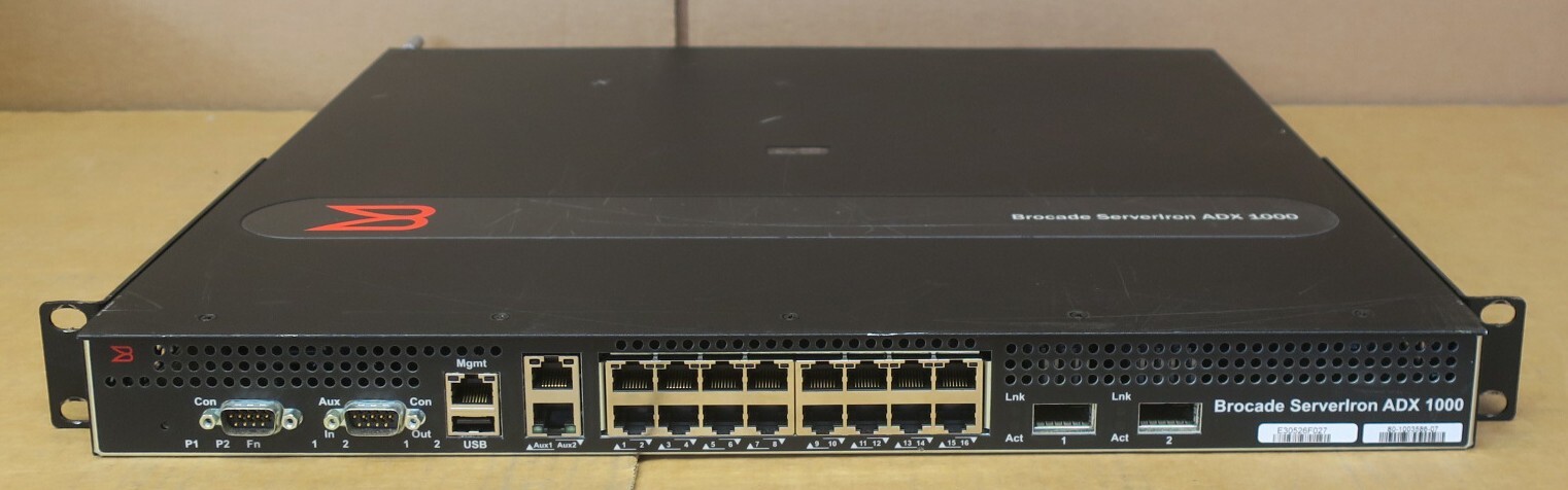Brocade ServerIron ADX 1000 1216-4 App Delivery Load Balancer SI-1216-4-SSL-PREM