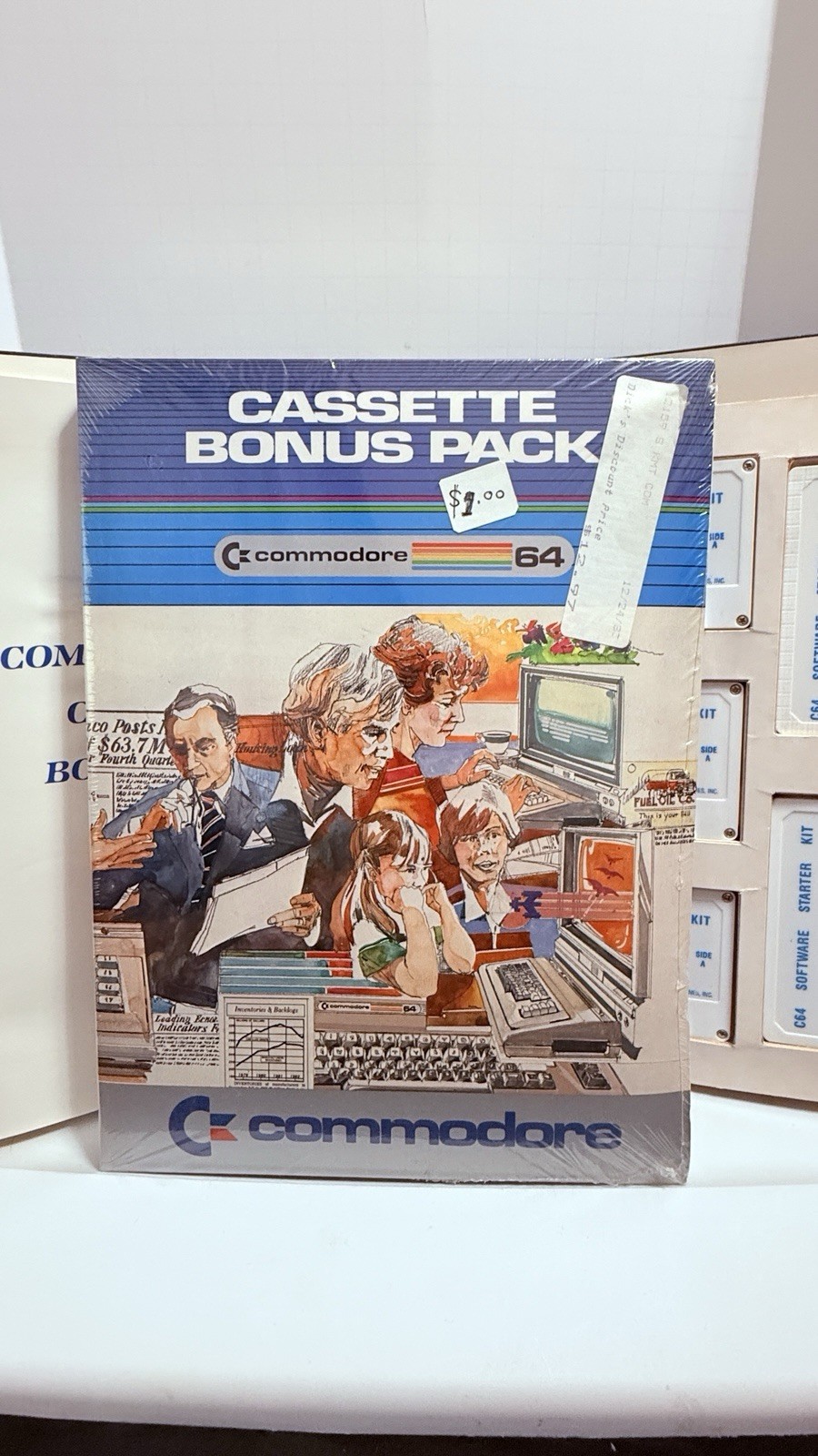 NIB Cassette Bonus Pack Commodore 64 Commodore Business Machines 1983 SEALED