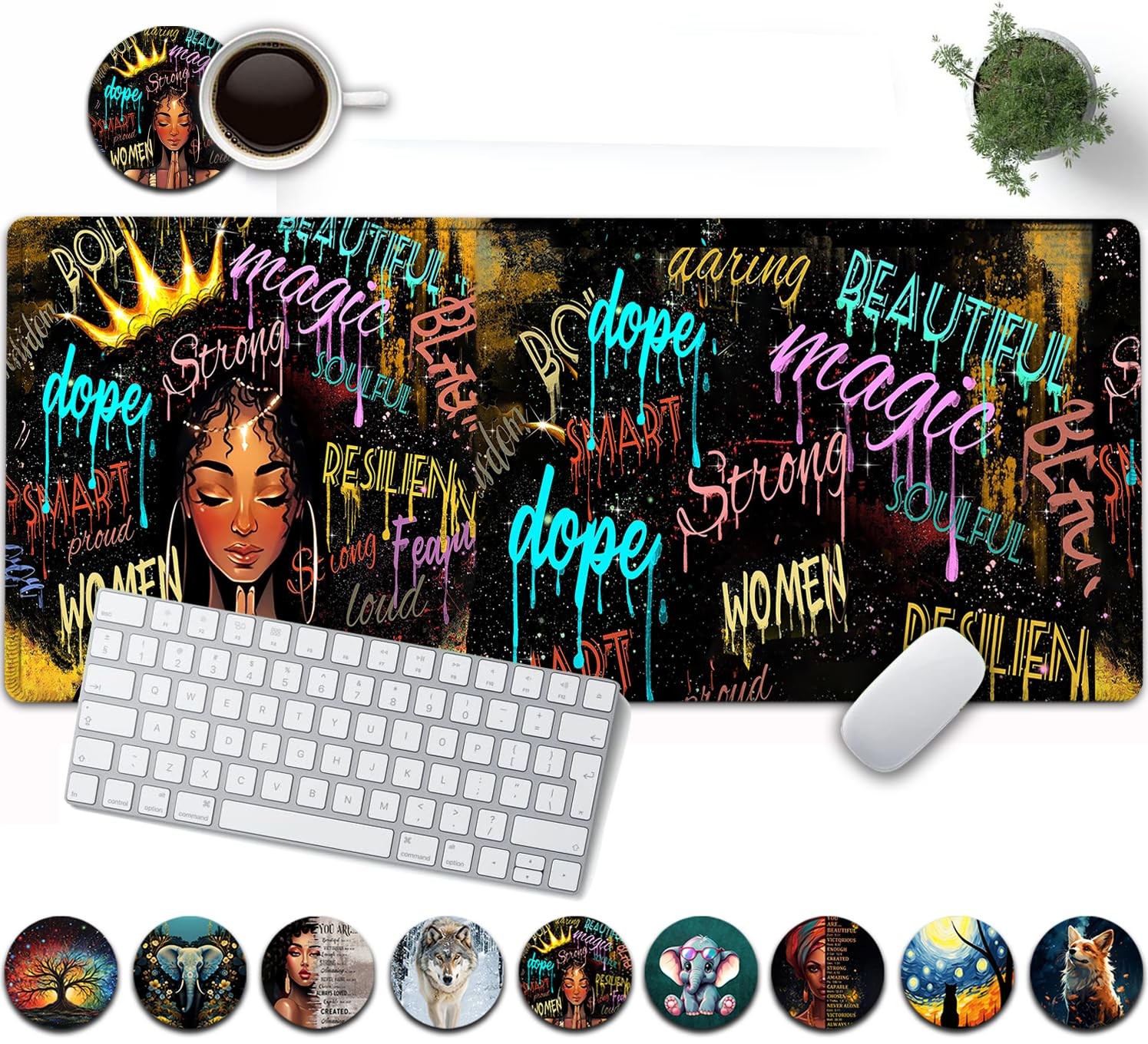 Large Pad, 31.5 x 11.8in Extended Gaming Pad with Stitched Edges,XXL Mousepad...