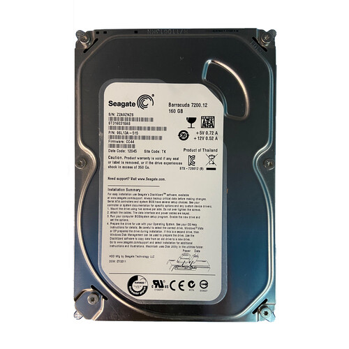 Seagate ST3160318AS 160GB 7.2K 3G SATA 3.5" HDD