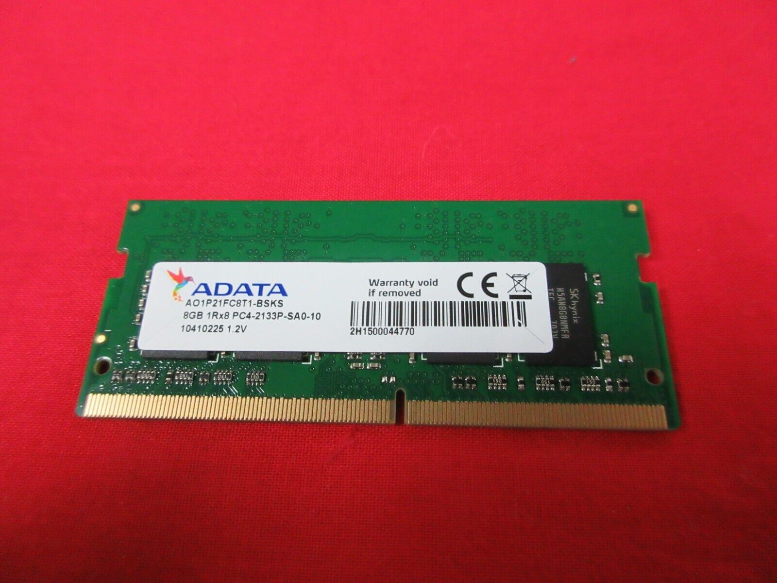 ORIGINAL ADATA 1Rx8 PC4-2133P 8GB RAM MEMORY AO1P21FC8T1-BSKS