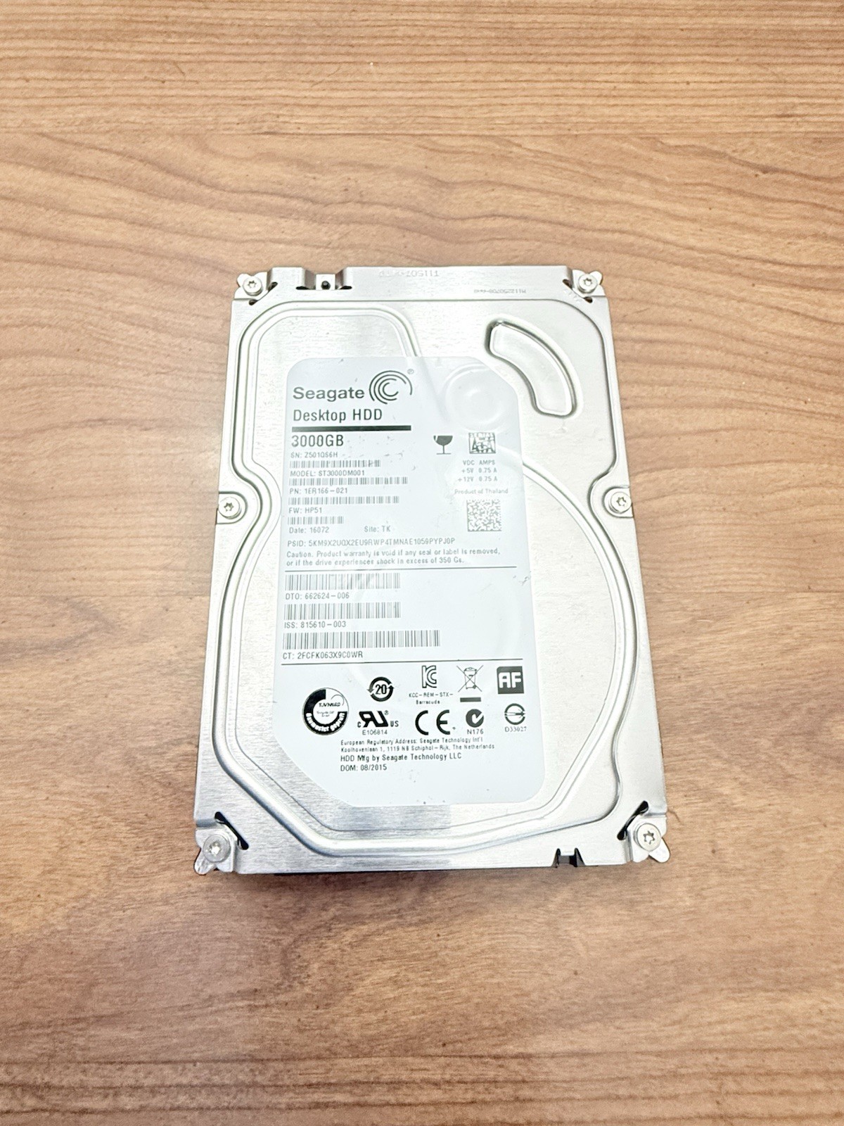 Seagate Barracuda 3TB 7.2K RPM 3.5'' SATA Internal HDD (ST3000DM001)