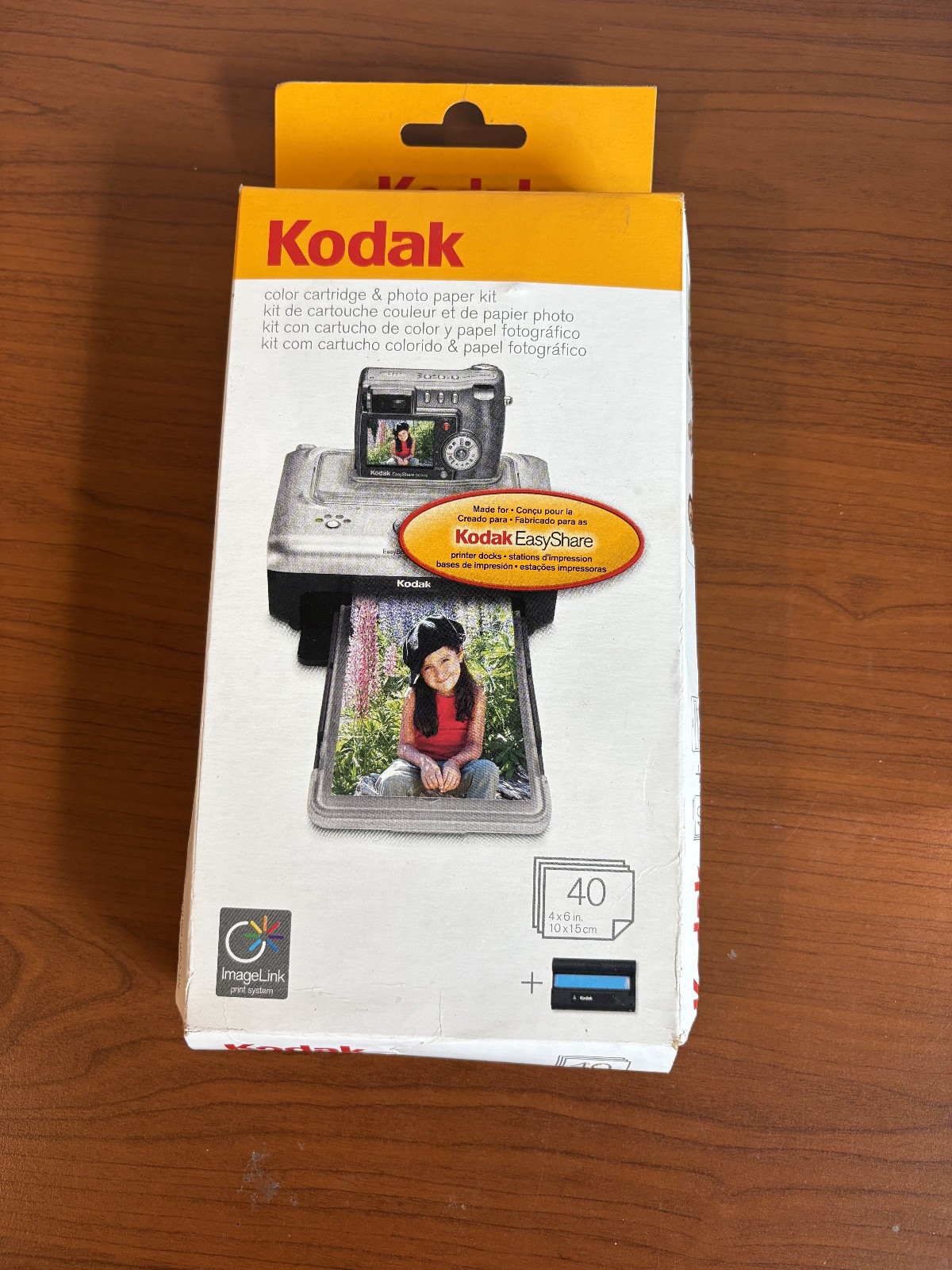 Kodak PH-40 EasyShare Printer Dock Color Cartridge & Photo Paper Kit - UNUSED