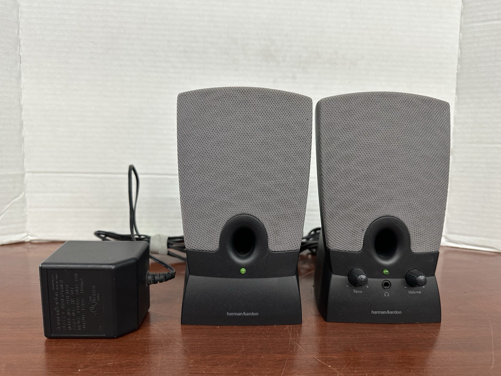 Harman/Kardon Multimedia Speaker System DP/N 06941V Speakers w/AC Adapter tested
