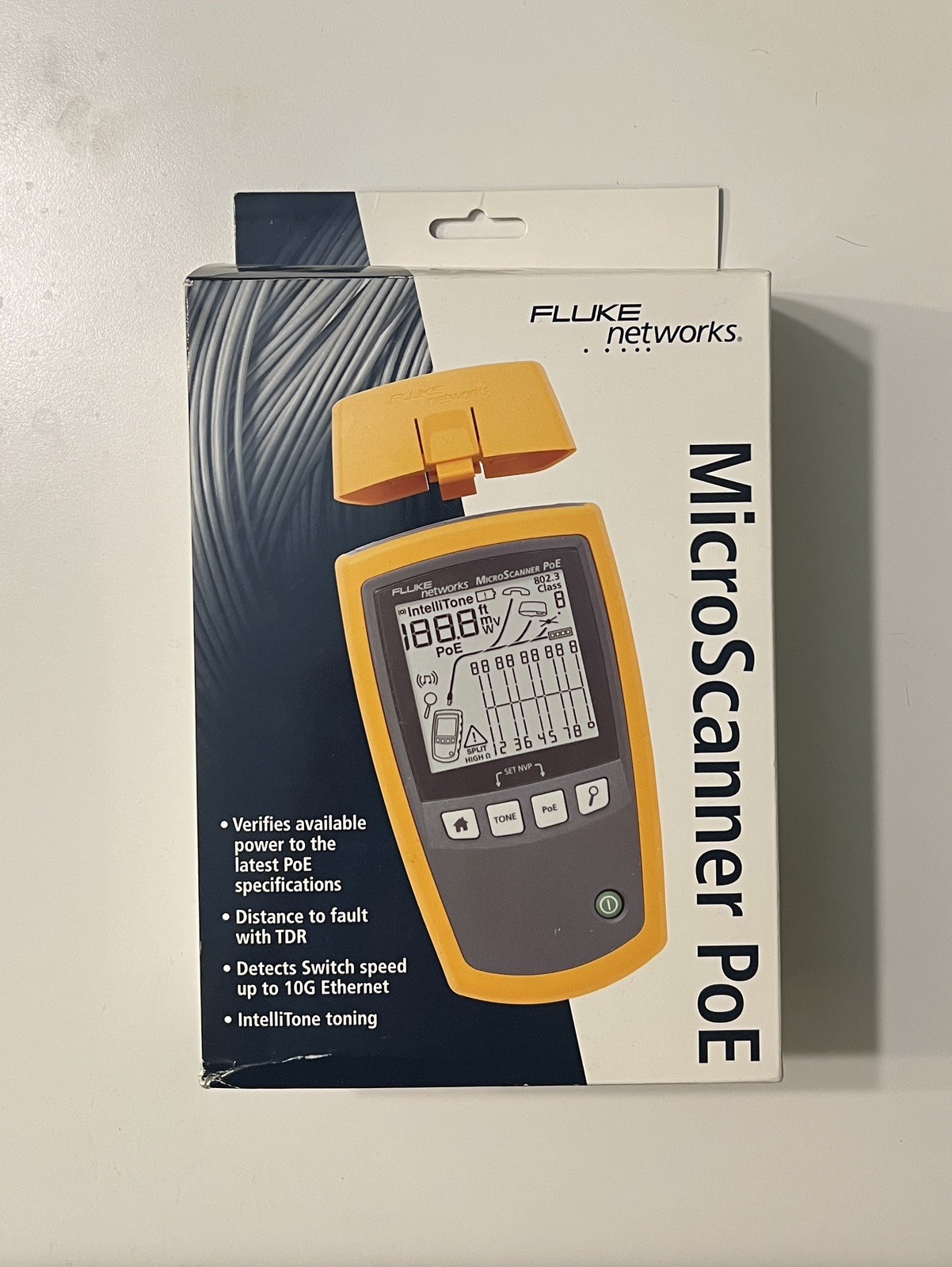 Fluke Networks MicroScanner Network Cable Verifier PoE Tester MS-POE NEW IN BOX