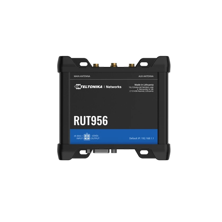 Teltonika RUT956 Industrial Cellular Router w/ Wi-Fi, GNSS, WAN Failover US/CAN