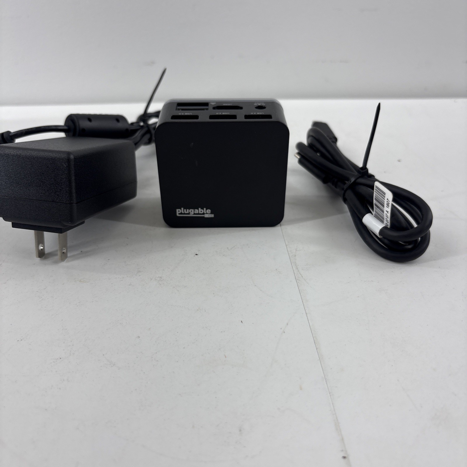 Plugable USB C Cube Mini Docking Station UD CUBE Hub Power Supply  Adapter Cable