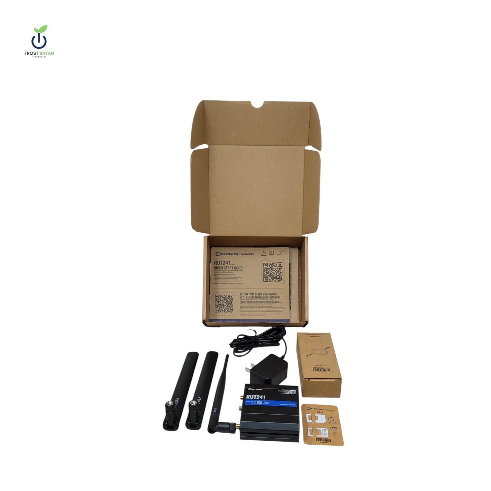 Teltonika RUT241 Industrial 4G LTE Router WiFi Ethernet New Open Box