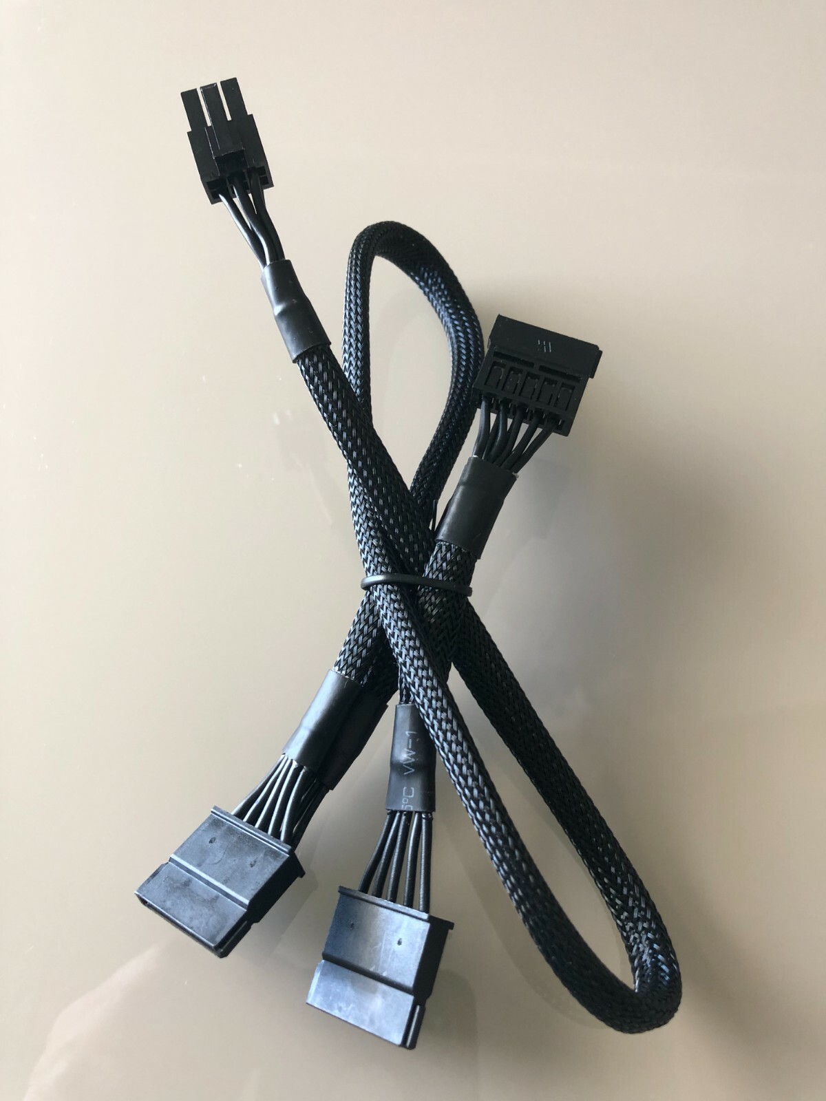 1X eVGA 6 pin  to 3x SATA DRIVER POWER cable FOR EVGA SuperNOVA 450-850 G2 G3 B3