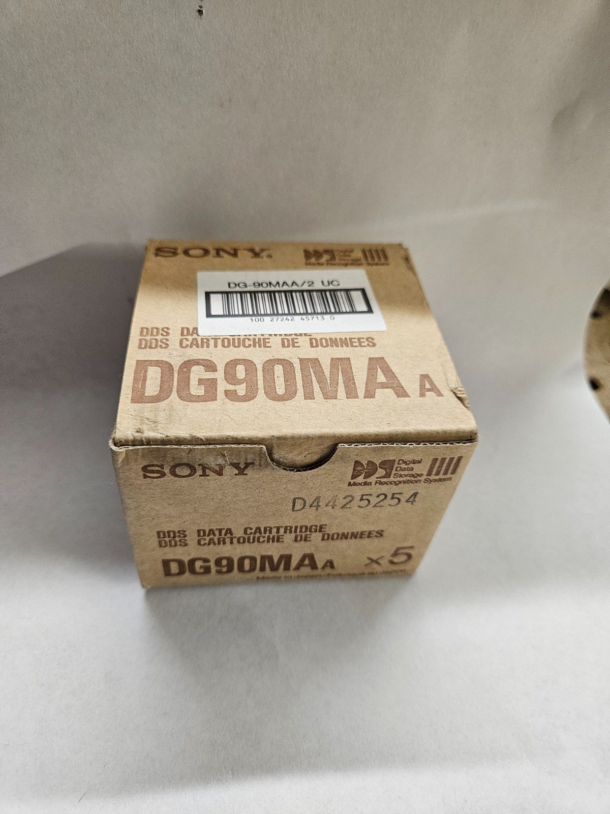 SONY DG90MAA DDS DATA CARTRIDGE 5pk SEALED COMPUTER DIGITAL DATA STORAGE