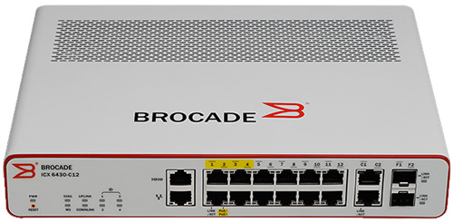 Brocade ICX 6430-C12 Network Switch ( 14 PORT W/4 PoE)