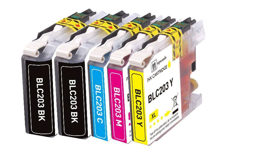 5PK XL Replacement Ink Set fits Brother LC203 MFC-J680DW MFC-J880DW MFC-J885DW