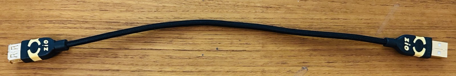 ZIOTEK USB 2.0 Extension Extender Cable Cord M/F Std Type A Male to Female Black
