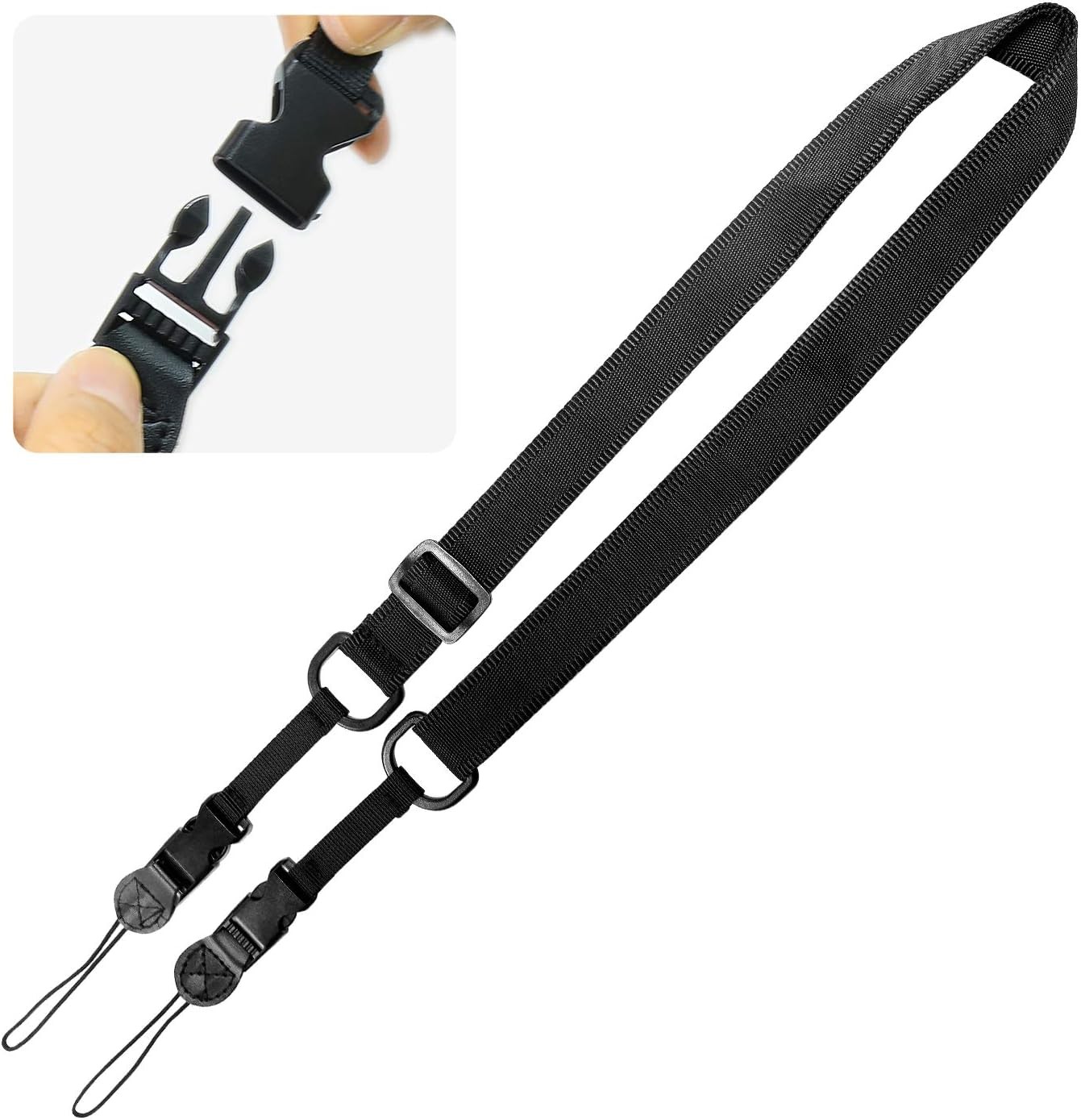 SEYMAC stock Portable Shoulder Strap, Compatible with iPad/Samsung Black 