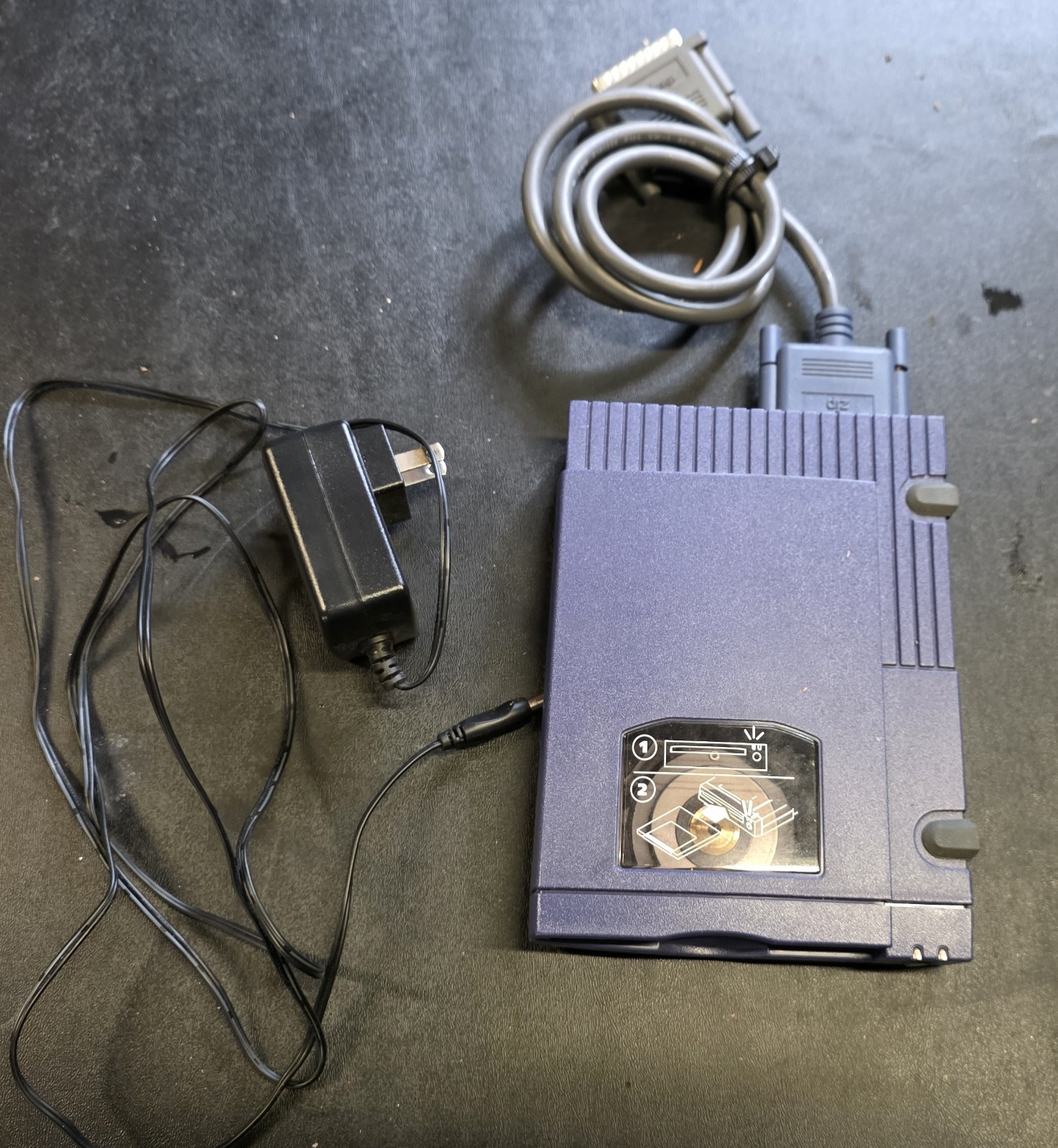 Vintage External 100MB Iomega Zip Drive (Parallel Input)