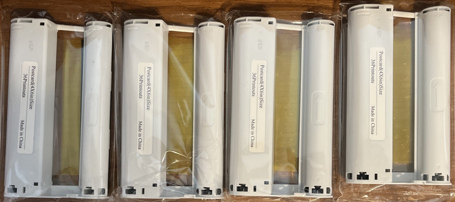 Four Ink Cartridges Compatible To Absonic Canon Selphy KP108IIN