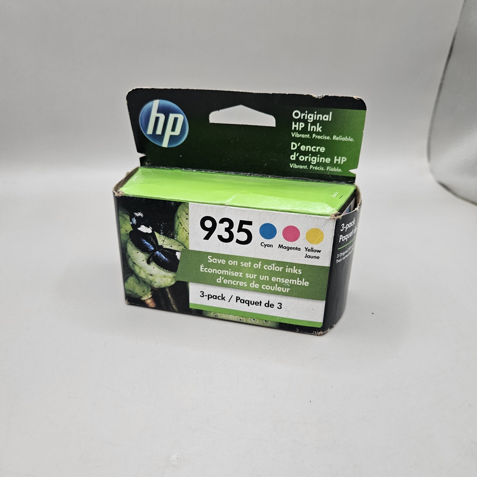 N9H65FN New Genuine HP 935 Cyan Magenta Yellow Ink Set 10/2023