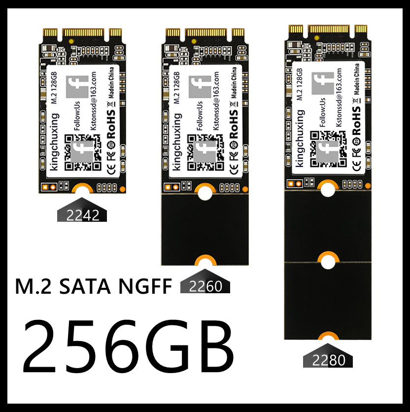 Kingchuxing M.2 NGFF SSD 256GB Solid State Drive Laptop Desktop Hard Disk Drive