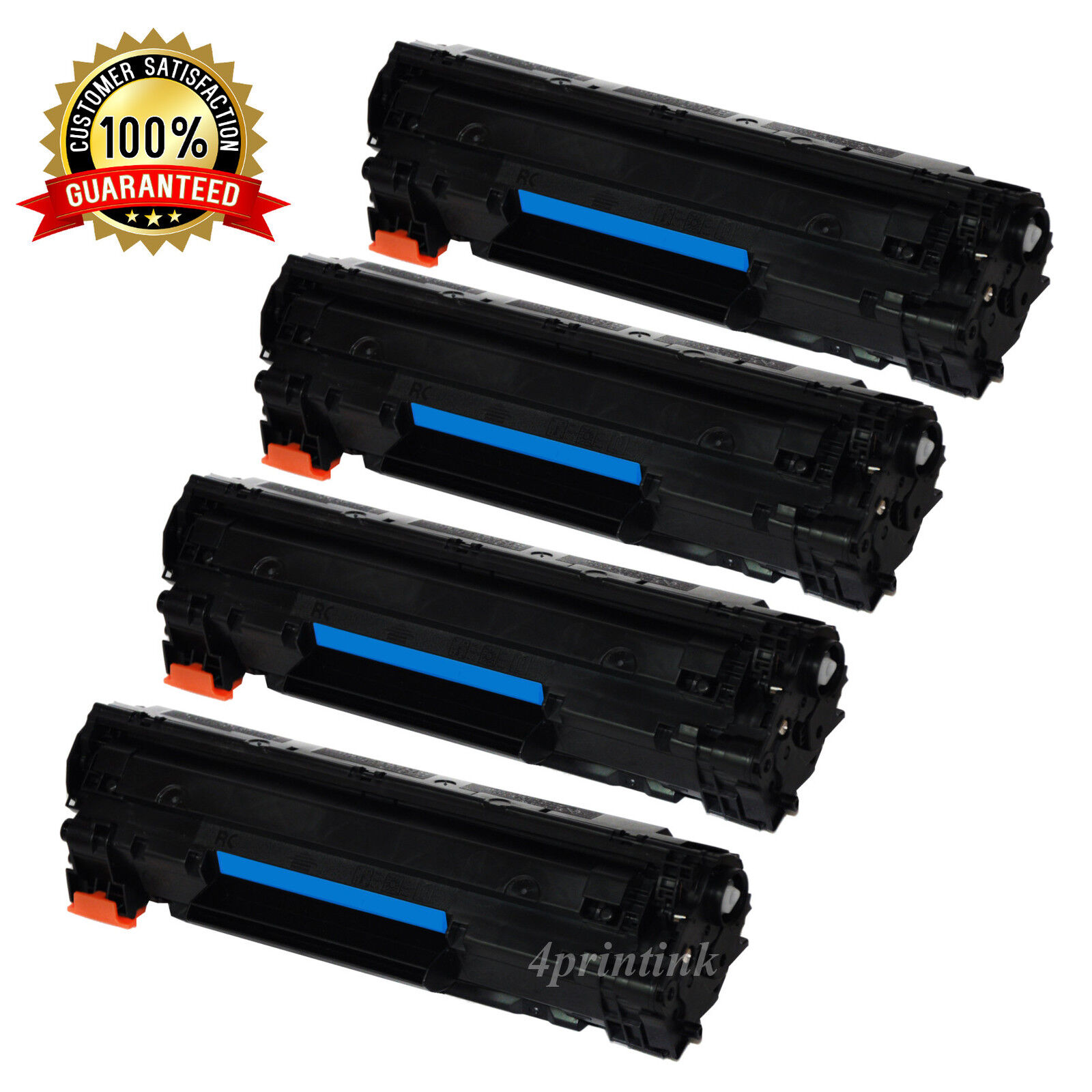 4 Black 83A CF283A Toner Cartridges For HP LaserJet Pro M127fn M127fw M125nw MFP