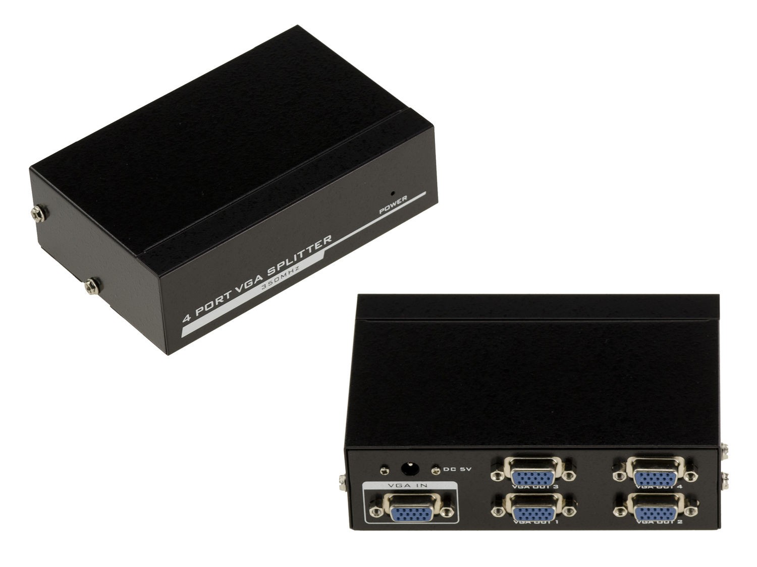 Splitter VGA 4 Ports 350MHz Image from a PC to 4 Screens